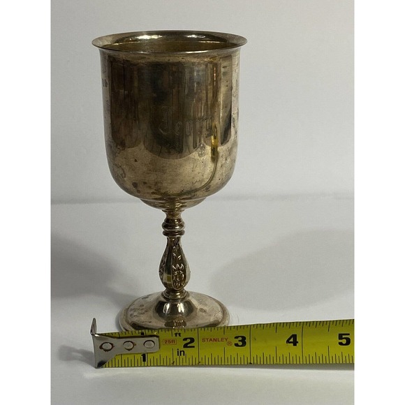 wm a rogers oneida ltd goblet monogrammed Jerry - Picture 2 of 5